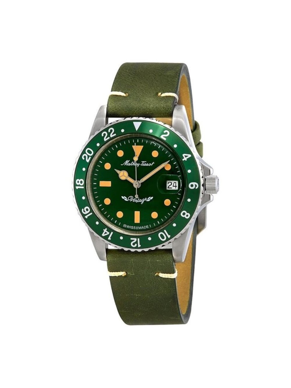 NWT Mathey-Tissot Mathey Vintage Automatic Green Dial Men's Watch